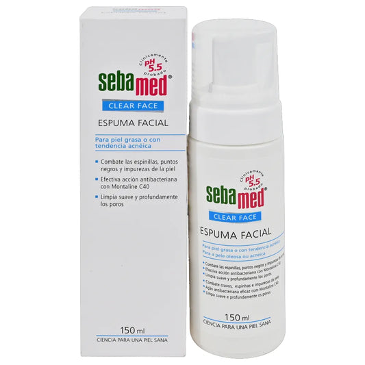 CLEAR FACE ESPUMA FACIAL 150ML SEBAMED