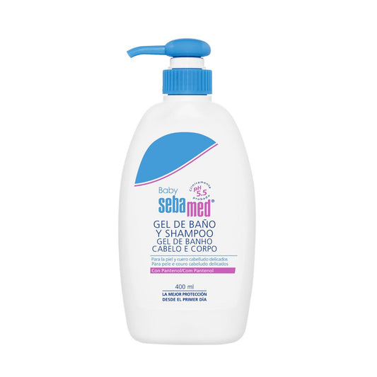 GEL DE BAÑO Y SHAMPOO PARA BEBE 400ML SEBAMED