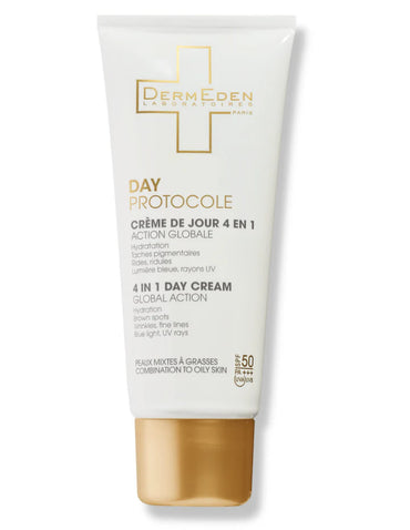 DAY PROTOCOLE 4 IN 1 OILFREE SPF50 DERMEDEN