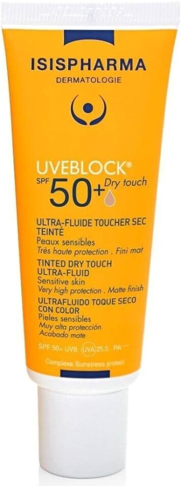 UVEBLOCK SPF50 DRY TOUCH TEINTE MEDIUM 40ML ISIS PHARMA