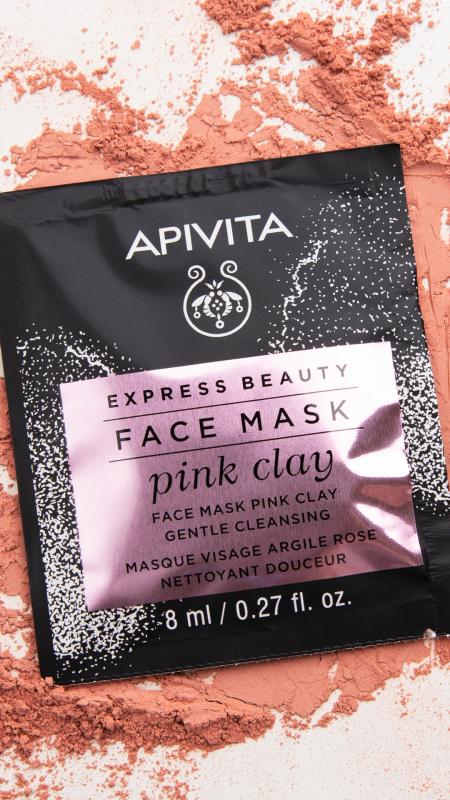 EXP B MASC FACIAL LIMPIEZA SUAVE ARCILLA ROSA APIVITA