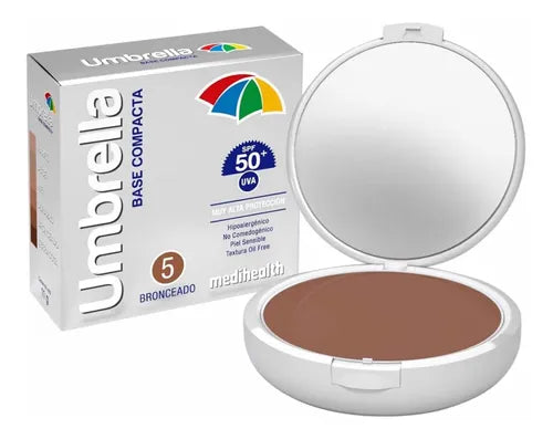 UMBRELLA BASE COMPACTO BRONCEADO SPF50 MEDIHEALTH