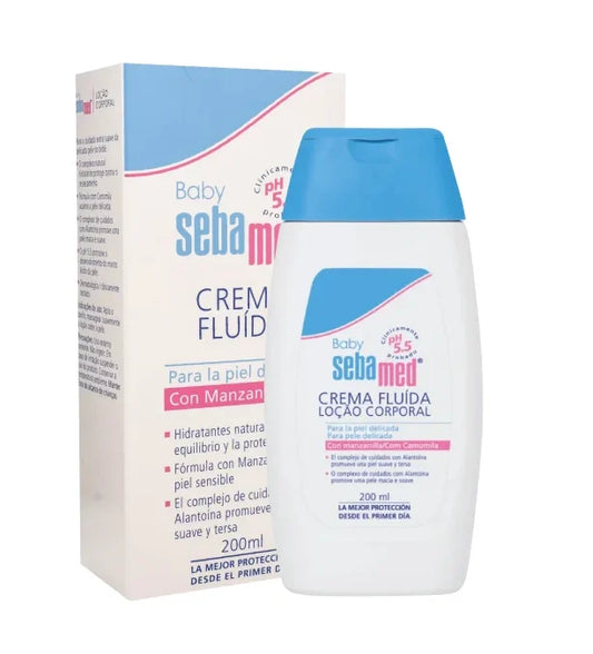 CREMA FLUIDA PARA BEBE SEBAMED 200ML