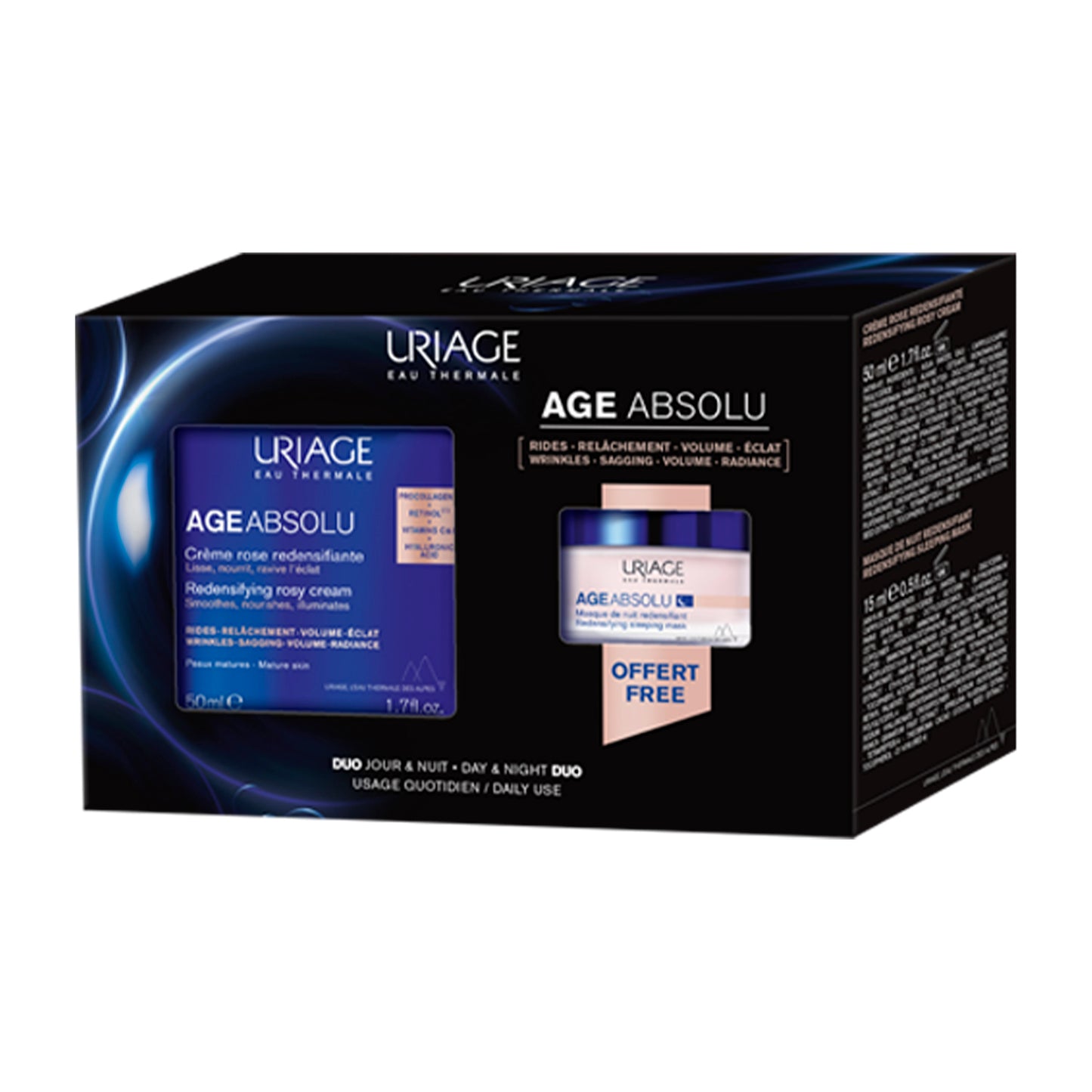 PROMO COFFRET AGE ABSO CR 50ML + MASQ 15ML URIAGE