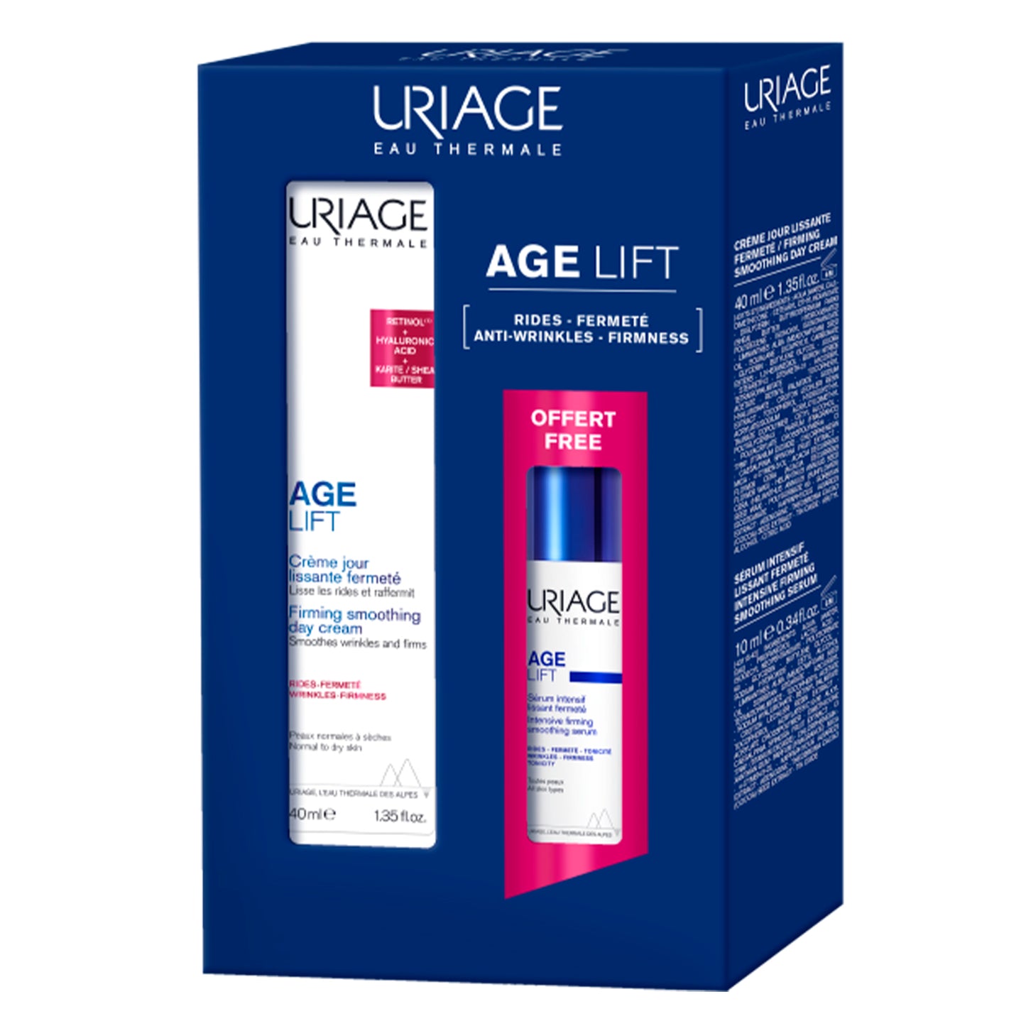 PROMO COFFRET AGE LIFT CR 40 ML + SERUM 10 ML URIAGE