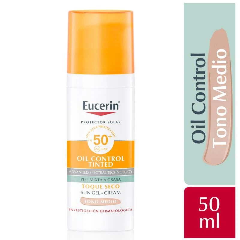 EUCERIN SUN FACE OIL CONTROL TONO MEDIO 50ML