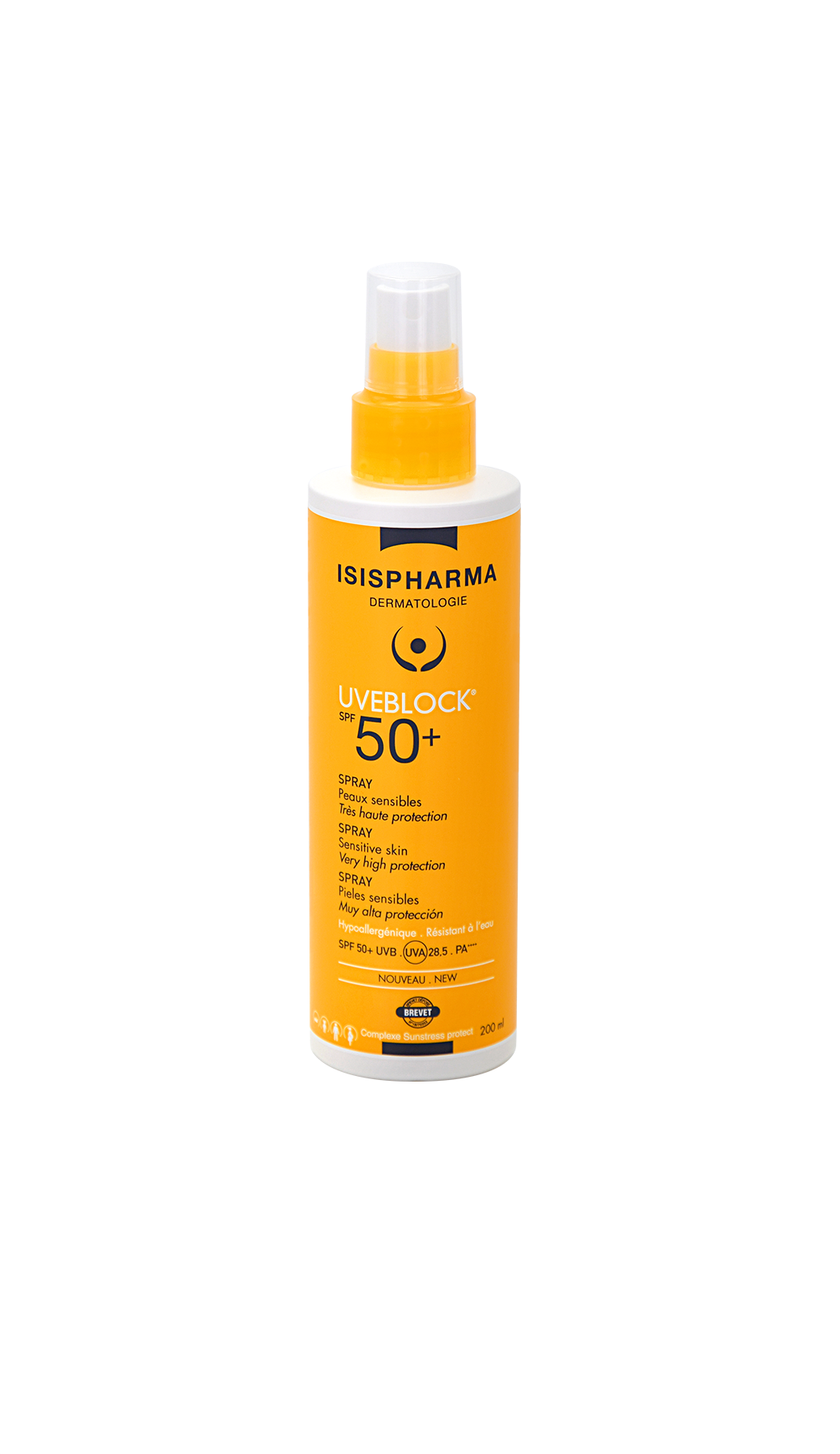 UVEBLOCK SPF50 SPRAY 200ML ISIS PHARMA