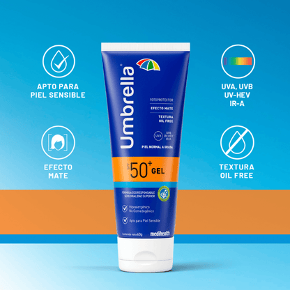 UMBRELLA GEL 50SPF 60 GRAMOS MEDIHEALTH