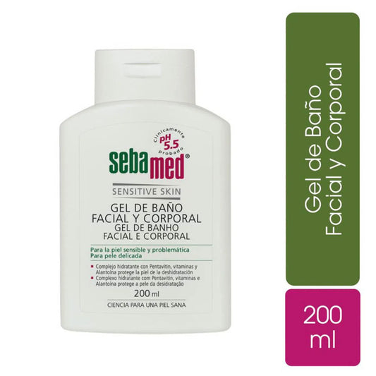 GEL DE BAÑO FACIAL Y CORPORAL 200ML SEBAMED