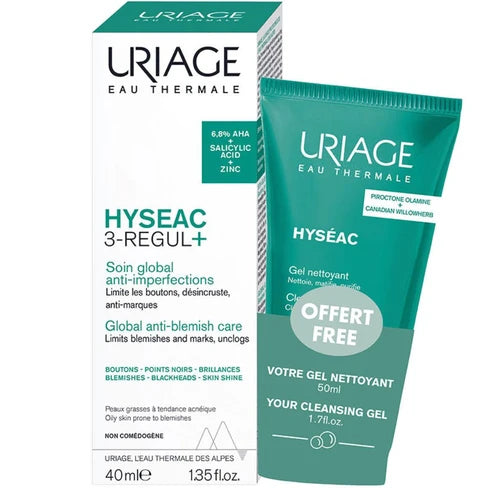 PROMO HYSEAC 3 REGUL + HYSEAC GEL NETTOYANT 50ML URIAGE